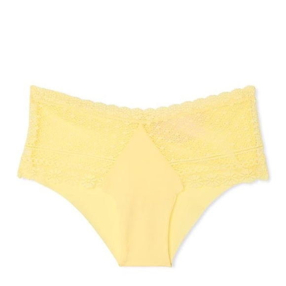Victoria's Secret The Lacie Daisy Lace Cheeky Panty Yellow Tulip XS NEW - Picture 4 of 6
